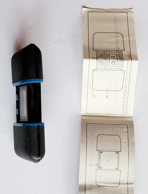 Mini-Reisewecker Digital schwarz Zusammenschiebbar 6x4cm offen 9x4cm - Bild 1 von 2