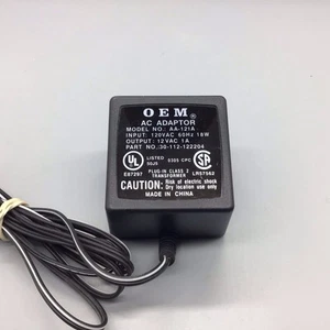 Adaptador de CA OEM entrada 120v salida 12vac 1 A - Imagen 1 de 2