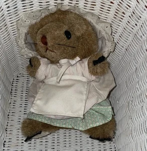 Vintage 1979 Eden Toys Beatrix Potter Mrs. Tiggy Winkle Hedgehog Plush With Tag - Picture 1 of 4