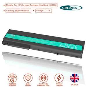 Batería 11,1 V 381374-001 para portátil HP Compaq Business NC6115 NC6200 NC6230 - Imagen 1 de 12