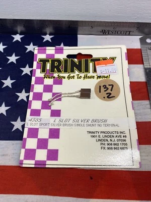 TRINITY #4385 L Slot Silver Brush Single Shunt No Terminal NewInPack USA Shipped - Image 1 of 4