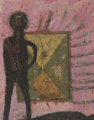 Impresión en lienzo de figura de pie de Rufino Tamayo 16 x 20 Foto 1 de 4