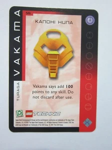 VAKAMA TURAGA CARD BIONICLE QUEST FOR MASKS 50 KANOHI HUNA LEGO NEVER PLAYED NM- - Picture 1 of 2