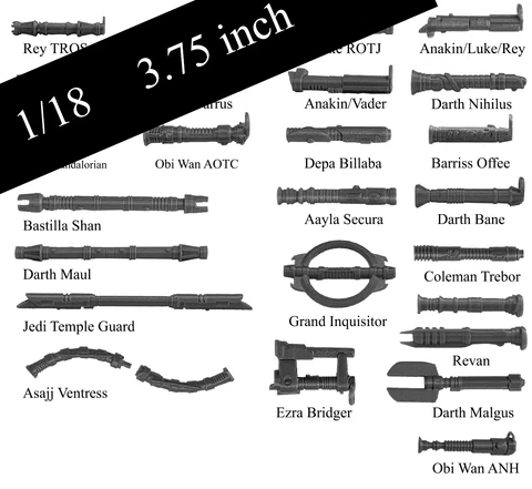 Star Wars POTF/TVC CUSTOM Replacement Lightsaber (1/18) 3.75 inch Volume 1 Cover