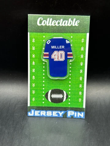 Buffalo Bills Von Miller jersey lapel pin-NEW Classic Collectible Cover