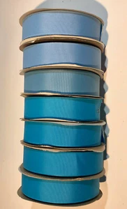 CINTA DE GROSGRAIN AZUL 50 YARDAS 1 3/8" #9 a granel 100 % polietileno tu elección de tono - Imagen 1 de 9