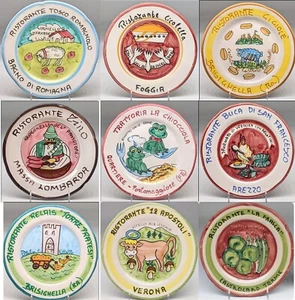 Vietri Solimene RISTORANTE DEL BUON RICORDO Restaurant Plate MANY - Picture 1 of 19
