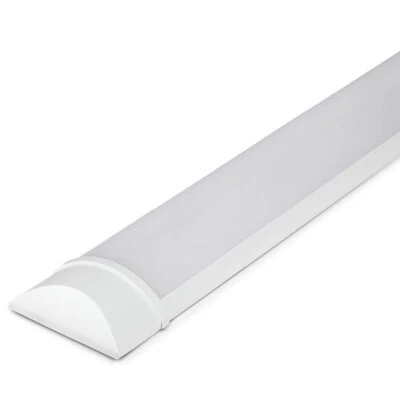 LED Batten Light Slim 4FT 36W Ceiling Fitting Low Profile 3000K 120CM LEDBRITE - Image 1 of 4