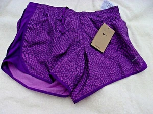 NWT Nike dri fit running shorts, Kid's XL, purple or green, loose fit, liner - Picture 1 of 10