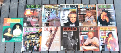 Biblio Magazine 1997 - 1999 Lot of 11 Collectors of Books Manuscripts Ephemera - Image 1 of 4