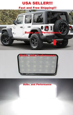 WHITE LED LICENSE PLATE LIGHT for JEEP WRANGLER JL RUBICON SAHARA UNLIMITED ETC - Image 1 of 4
