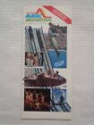 Brochure parc vintage Six Flags Magic Mountain 1980 rare rétro