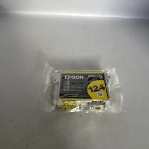 Cartucho de tinta amarillo original Epson DURABrite 124 sellado de fábrica - Imagen 1 de 5
