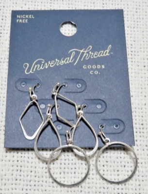 Universal Thread Goods Co 3 pares de aros perforados sin níquel Foto 1 de 4