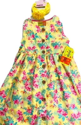 Vestido Penelope Mack Niñas 6 Floral Tropical GRATIS NUEVO CON ETIQUETAS $32 Foto 1 de 4