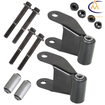 Juego de 2 soportes de grillete de resorte de hoja trasera para Ford Ranger 1975-2009 Foto 1 de 4