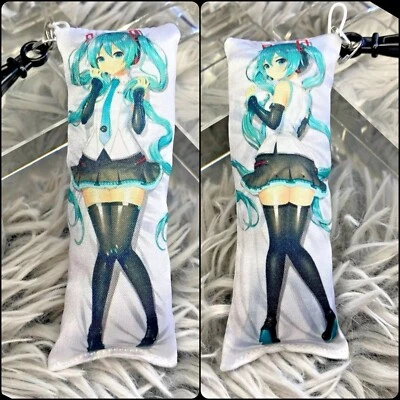 Handmade Anime Miku Hatsune Vocaloid Anxiety Relief Body Pillow Plush Keychain - Image 1 of 4