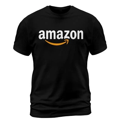 Camiseta Logo Amazon Divertida Talla S-5XL Hecha en EE. UU. Foto 1 de 2