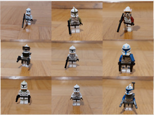 LEGO Star Wars Klone Clone Trooper Figuren Klonkrieger Phase 1  Phase 2