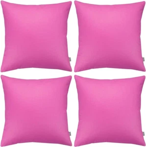 Paquete de 4 Thmyo 100 % algodón cómodos lisos 24x24 pulgadas/60x60 cm, rojo rosa - Imagen 1 de 7