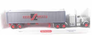 Peterbilt Containersattelzug Sealand 1:87 WIKING - Foto 1 di 1