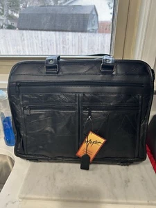 Borsa da ufficio Maxam Finest in pelle di agnello grana superiore da weekend 14 pollici - Foto 1 di 5