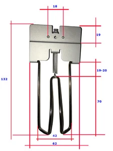 Ersatzklammern f Kassenschublade - Note Clip Niederhaltebugel - aus Metall - Picture 1 of 3