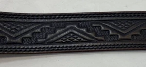 Vintage Mexico Buckle Belt 48 Genuine Top Grain Leather Western COWBOY - Picture 1 of 9