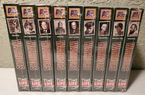 Lot of 9 New Sealed WARRIORS Time Life 1995 VHS A&E Biography - Picture 1 of 4