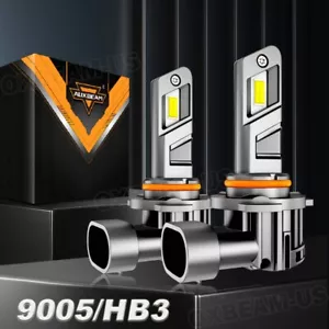 AUXBEAM 9005 HB3 LED Bulbs Headlight High/Low beam Kit Bright Plug&Play CANBUS - Foto 1 di 15
