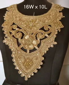 Ajuste para escote, DIAMANTES DE IMITACIÓN, BULLION ZARDOZI Trajes Punjabi ~ 78 Diseño a elección - Imagen 1 de 1