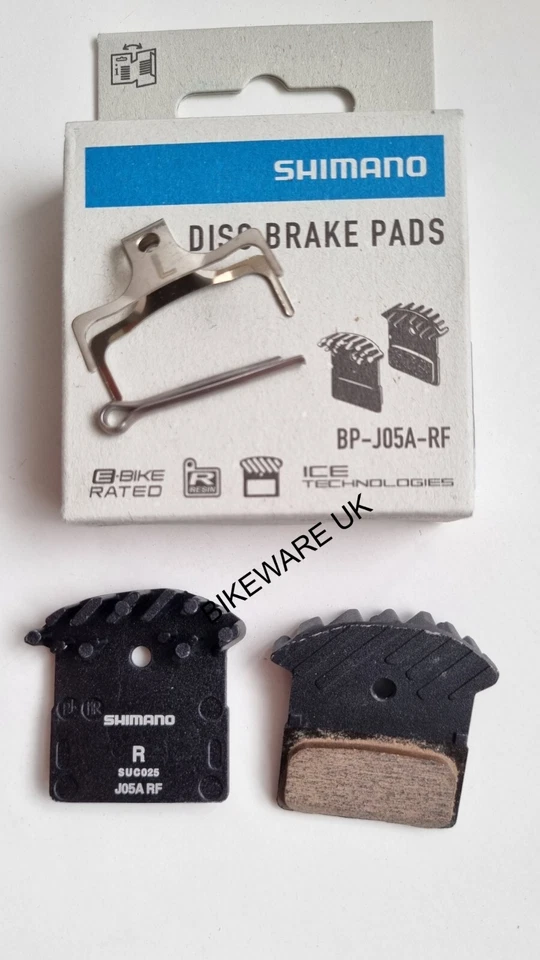 Shimano J05A-RF Disc Brake Pads Resin w/Cooling Fins Y2R298020 1x Pair - Image 1 of 4