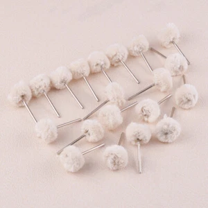 20X Dental Wool Brushes Polishing Buffing Wheels Rotary Tools - Picture 1 of 2