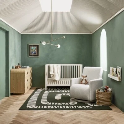 Kids snake Rug green for 100%Wool carpet For Bedroom Living rom Animal rug - Image 1 of 4