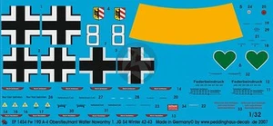 Peddinghaus 1/32 Fw 190 A-4 Blanco 8 Marcas Walter Nowotny 1./JG 54 Rusia 1454 - Imagen 1 de 1