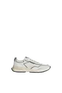 DSQUARED2 Sprinter $520 White Leather/Mesh Sneakers New And Authentic - Picture 1 of 5