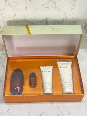 Juego de regalo de 4 piezas Calvin Klein Obsession para mujer Foto 1 de 4