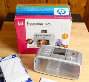 HP Photosmart 475 Digital Photo Inkjet Printer with Bag Manual Photo Paper