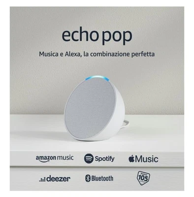 Echo Pop (Ultimo modello) | Altoparlante Bluetooth intelligente con Alexa - Immagine 1 di 2