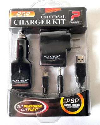 Kit Cargador Universal para Sony PSP con Coche y Adaptador de Alimentación de CA USB y Cable de Datos Foto 1 de 4