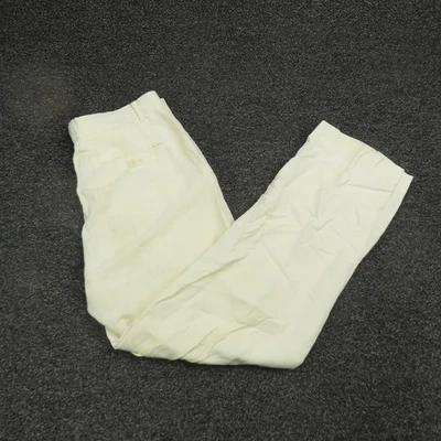 Polo Ralph Lauren Pants Mens 32x30 Cream Linen Silk Dress Trousers Chino Summer - Image 1 of 4