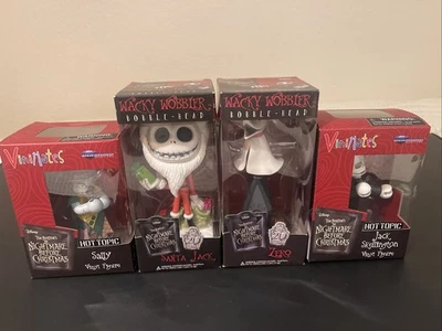 FUNKO 2012 Wacky Wobblers Santa Jack & Zero NIGHTMARE BEFORE CHRISTMAS NEW Lot - Image 1 of 4