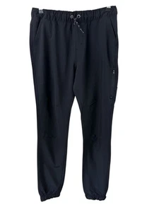 WEATHERPROOF Youth XL Black PANTS Polyester Blend Drawstring Leg Pocket NWT - Picture 1 of 6