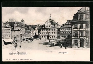 Schwäb. Gmünd, Marktplatz, Ansichtskarte  - Picture 1 of 2