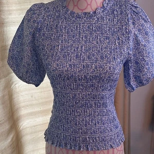 J. Crew blaue geblümte Damen Bluse Liberty Stoff - Bild 1 von 4