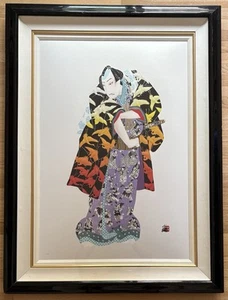 HISASHI OTSUKA Original Japanese Signed Mixed Media Print Chushingura Only 6/300 - Picture 1 of 8
