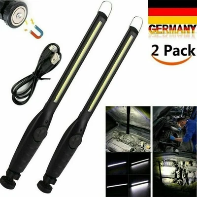 COB LED KFZ USB Arbeitsleuchte Magnet Akku Werkstattlampe Handlampe Stablamp NEW - Bild 1 von 4
