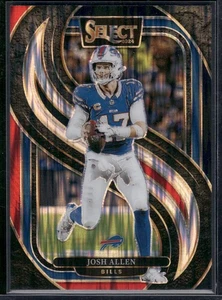 2024 Panini Select #122 Josh Allen Black & Red Prizm Shock - Picture 1 of 2