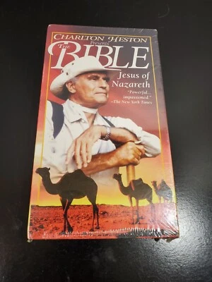 Charlton Heston Presents The Bible Jesus of Nazareth VHS - NEW - Image 1 of 4