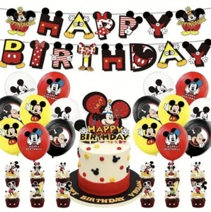 Mickey Mouse Birthday Party Decorations, Party Supplies Banner - Picture 1 of 4